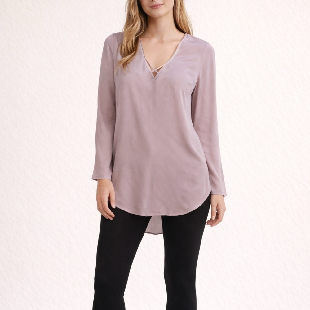 Express Soft Lavender Tunic Top